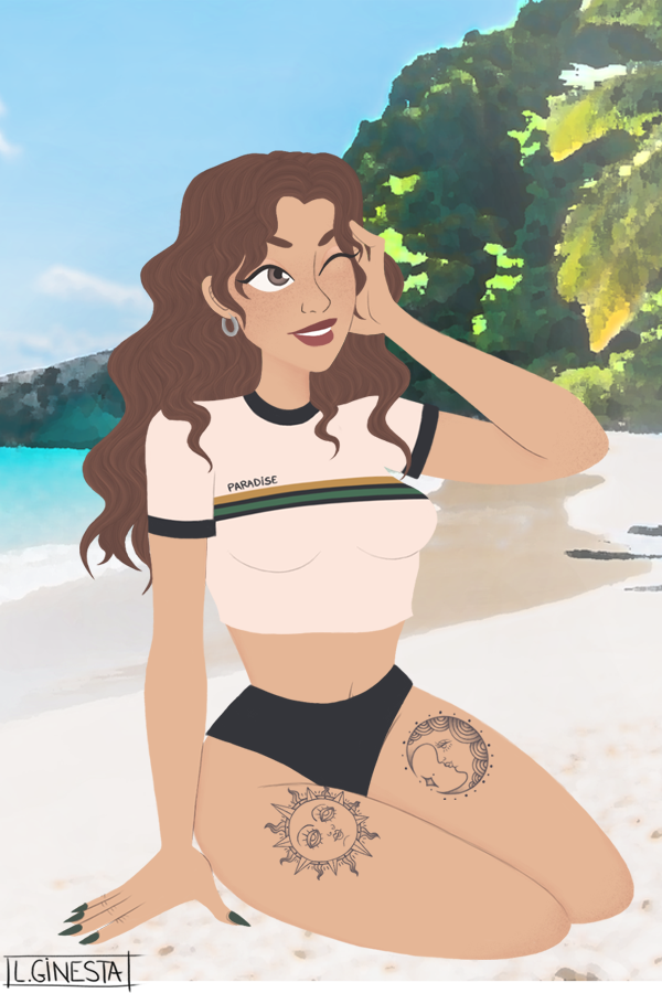 Shoulda Brought Sunglasses made with Summer tattoos
