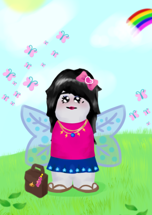 Fairy Tea made with tea dress up